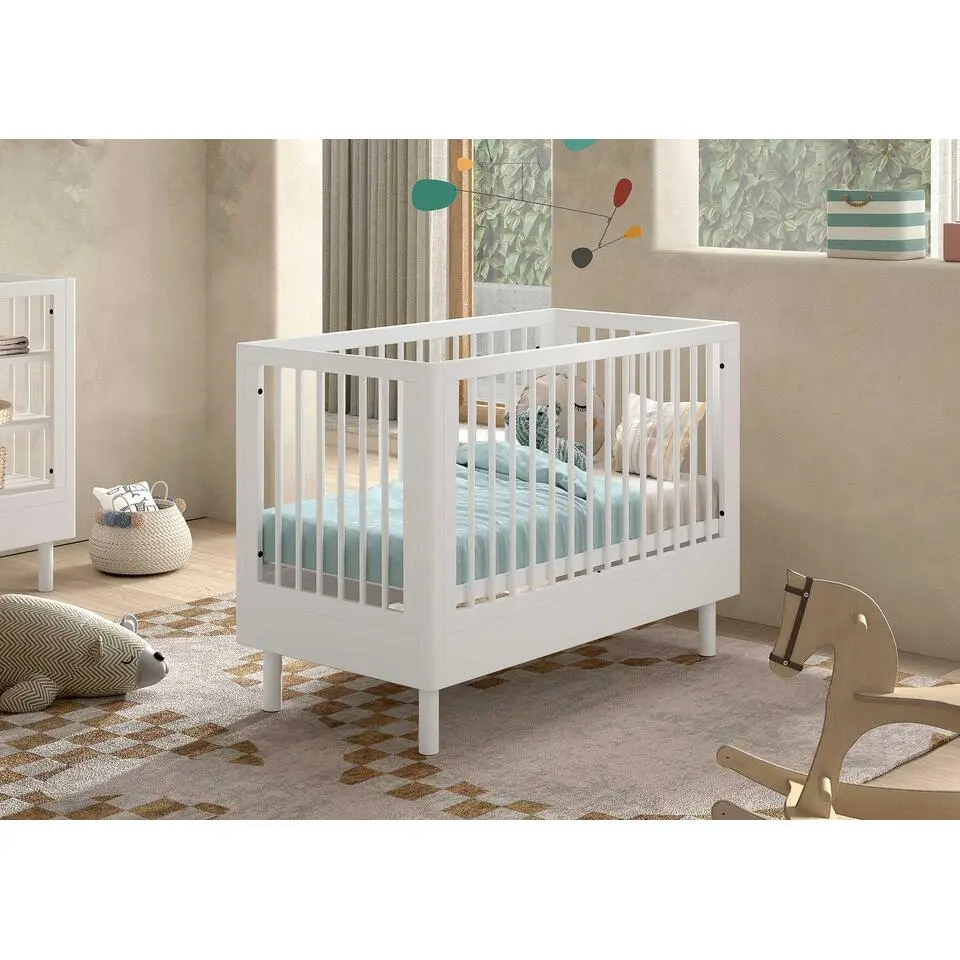 Babybed Forrest 60 x 120cm - verstelbaar - wit beukenhout