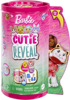 Barbie Cutie Reveal Chelsea Dukke Kitten-Red Panda