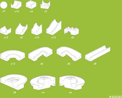 Hubelino Kulebaneelementsett 128 Deler