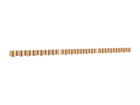 Tissu de remplacement de cantonnière d’auvent rayure jaune gris