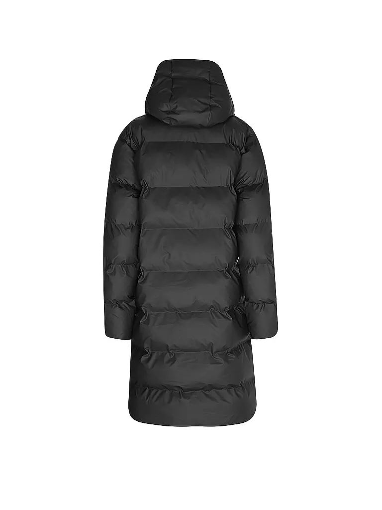 RAINS Steppmantel ALTA LONGER PUFFER JACKET schwarz
