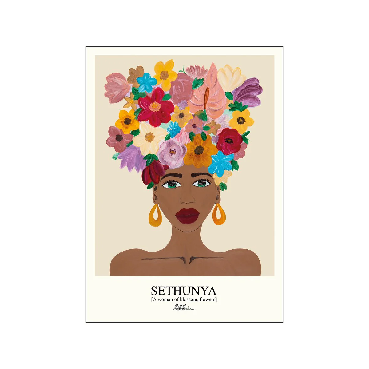 Poster & Frame  Morais Artworks Sethunya plakat - Warm