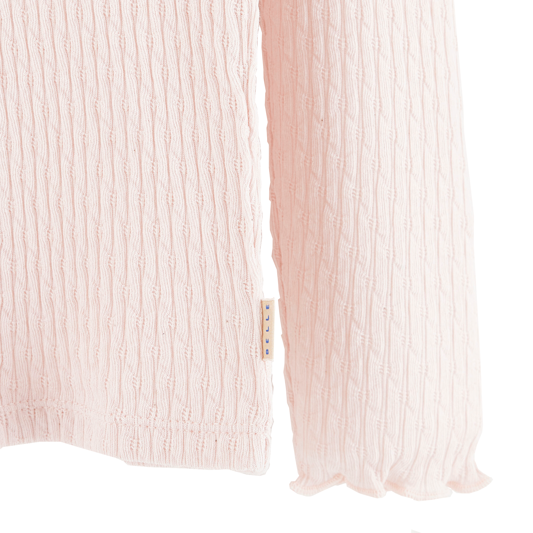 VELFIE - Pull droit col montant en coton | Rose
