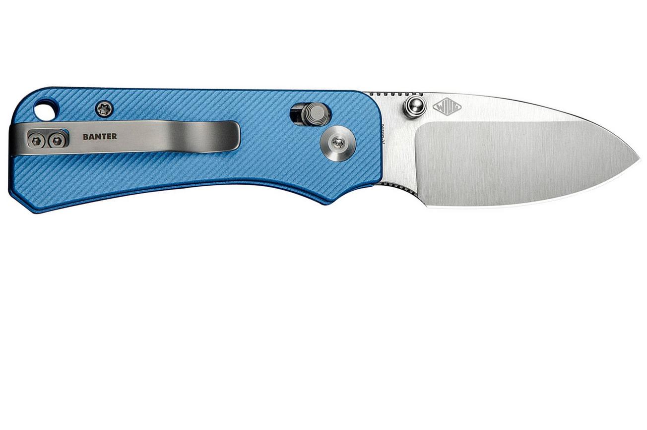 Civivi Baby Banter 2 C23074-1 Satin Blue Aluminum Crossbar Lock, zakmes