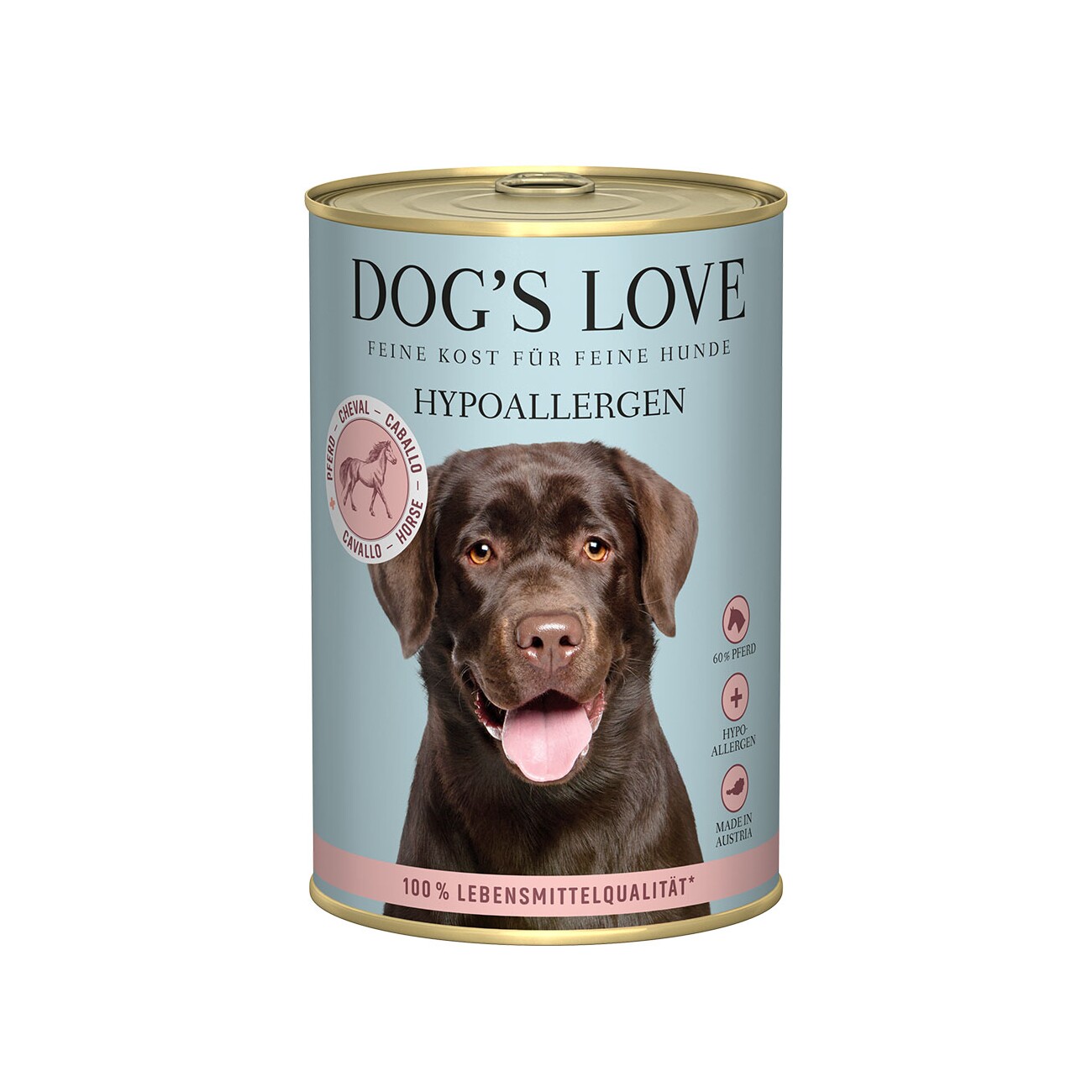 DOG'S LOVE HYPOALLERGEN Pferd 6x400g