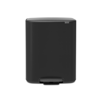 Brabantia Bo Prullenbak - 2 x 30 l - Matt Black