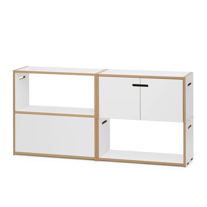 Tojo - hochstapler Grundmodul mit Türen, weiss