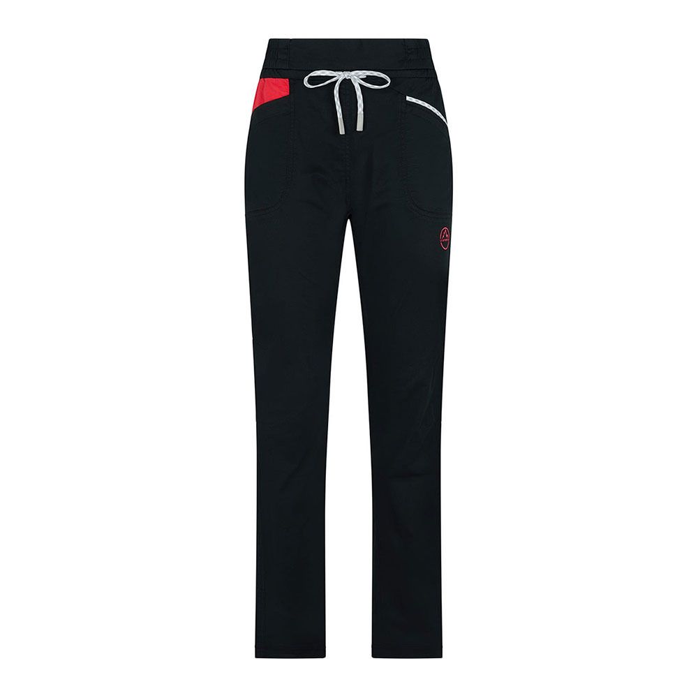 La Sportiva TEMPLE - Pantalon Femme black/hibiscus
