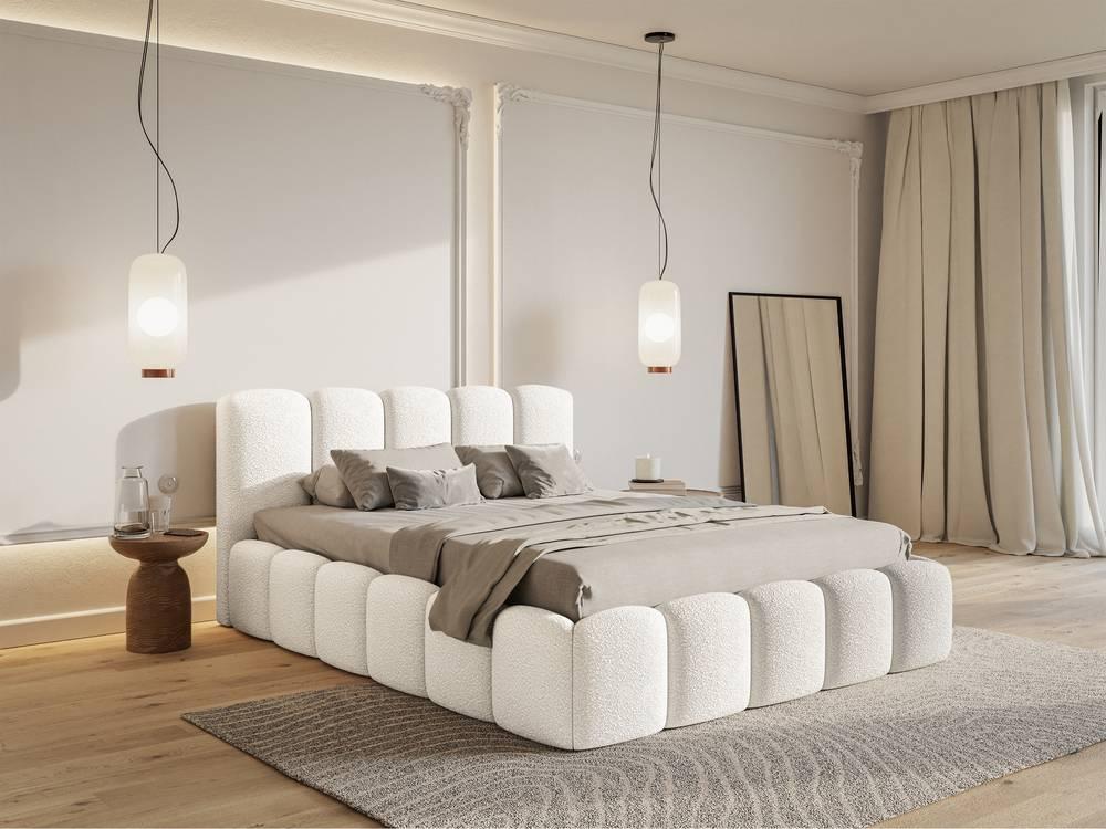 NADUVI Collection Bedframe Chloe II bouclé met opbergruimte 180 x 200