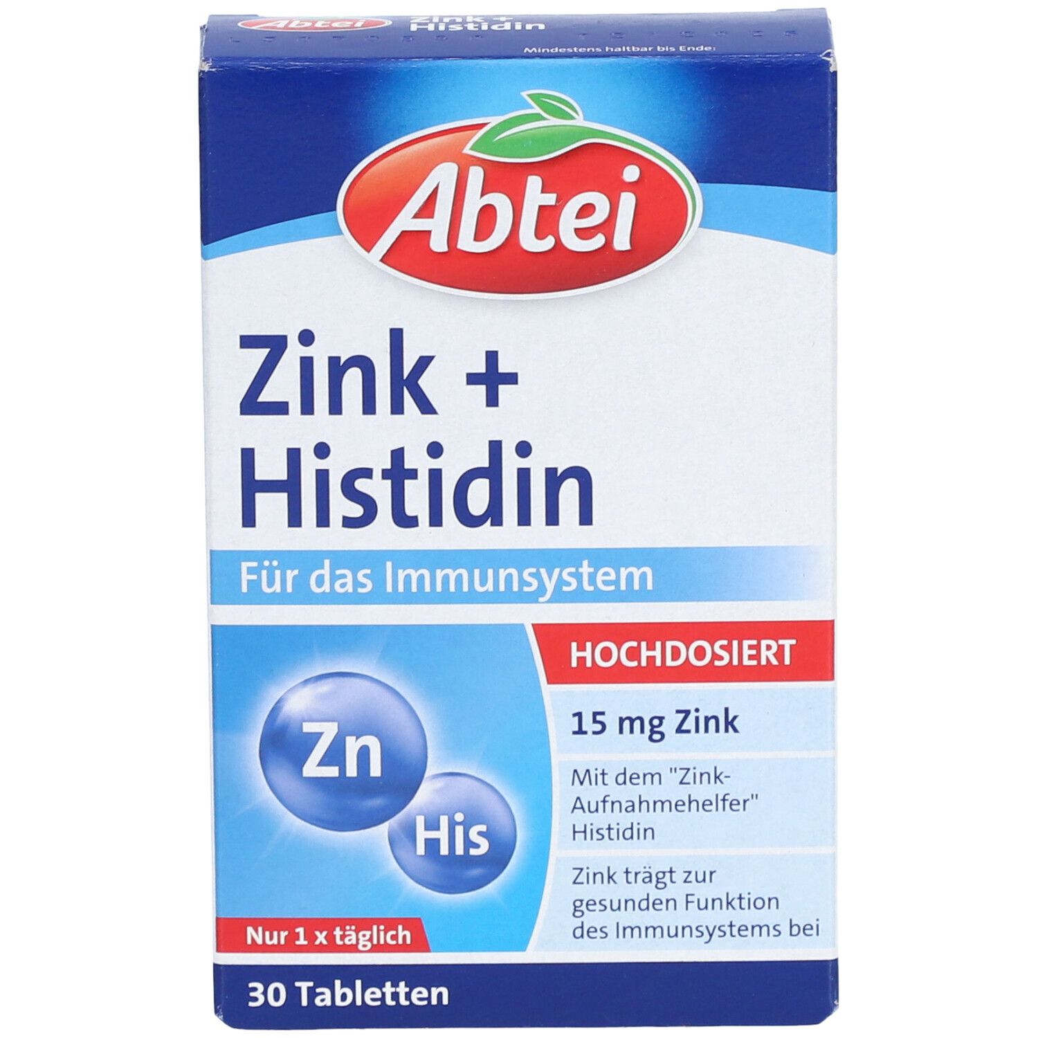 Abtei Zink + Histidin Tabletten