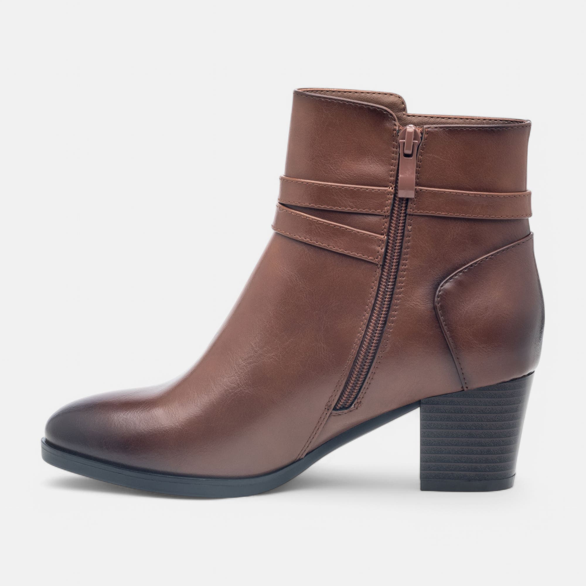 Bottines à talon Femme cognac