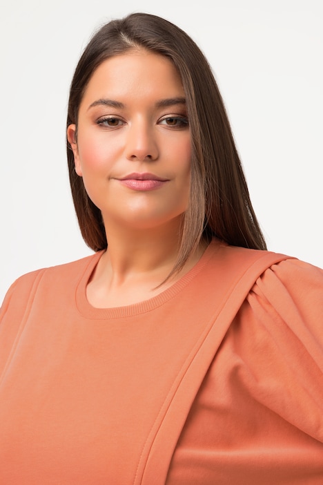 Sweatshirt, Rundhals, Statement-Langarm, Biobaumwolle