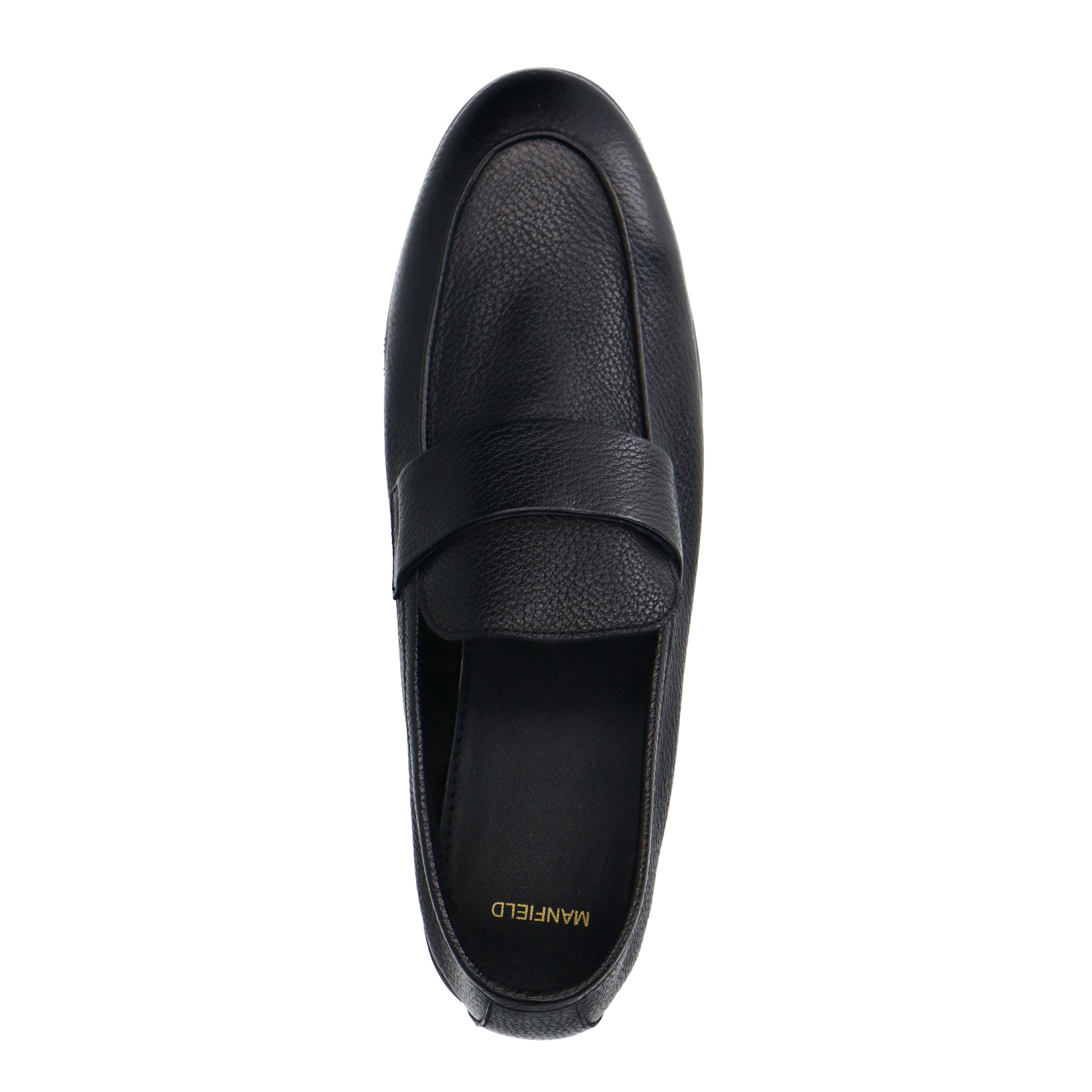 Zwarte leren loafers