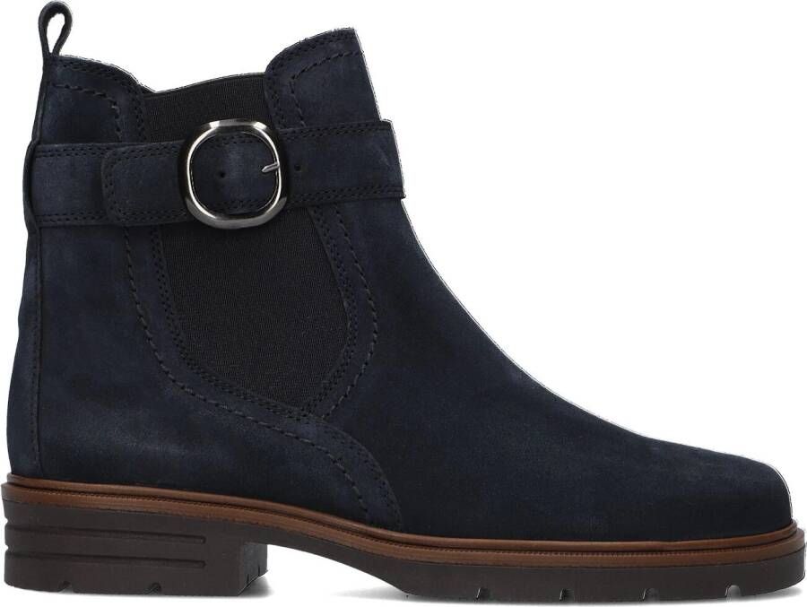 GABOR Enkellaarsjes Dames 653.1 Maat: 38 5 Materiaal: Suède Kleur: Blauw