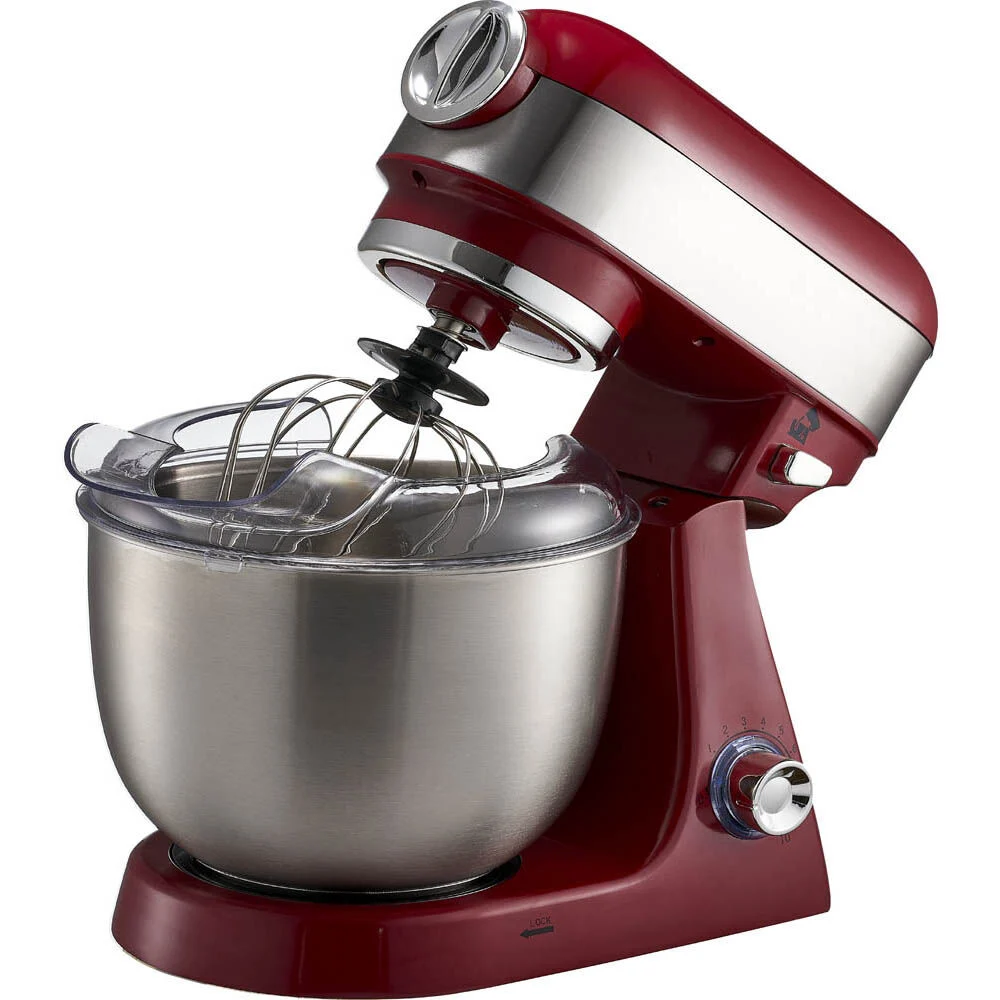 Robot pâtissier Cuisilux 4 en 1 gris et rouge 5 L