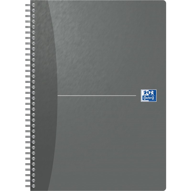 Cahier spirale Oxford Essentials A4 21 x 29,7 cm grands carreaux 100 pages - couleurs assorties