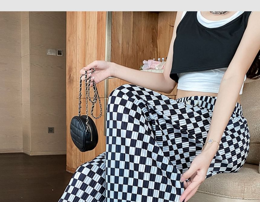Dream Drop - Broek met wijde pijpen en trekkoord in de taille