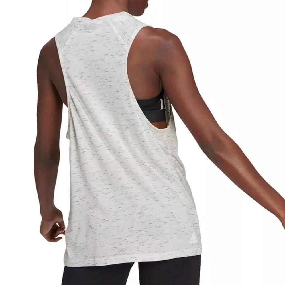 Adidas Débardeur Blanc chiné Femme Adidas Winners