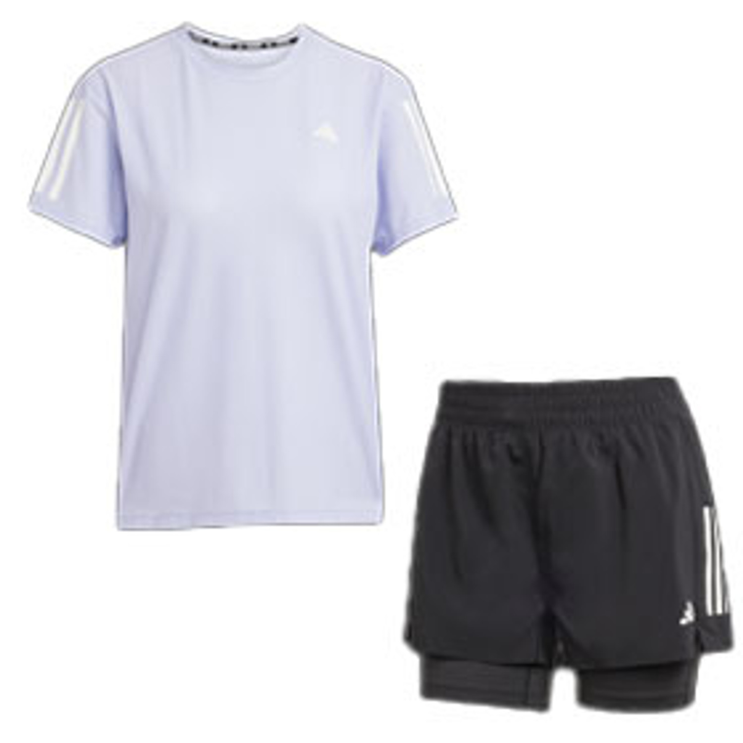 adidas OTR Tee 2in1 Short Set Dames