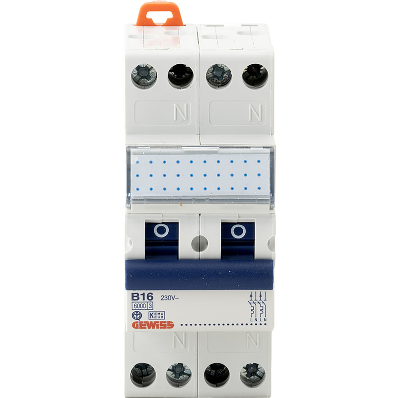 Gewiss Fornuisgroep 2X1P+N B16 6KA