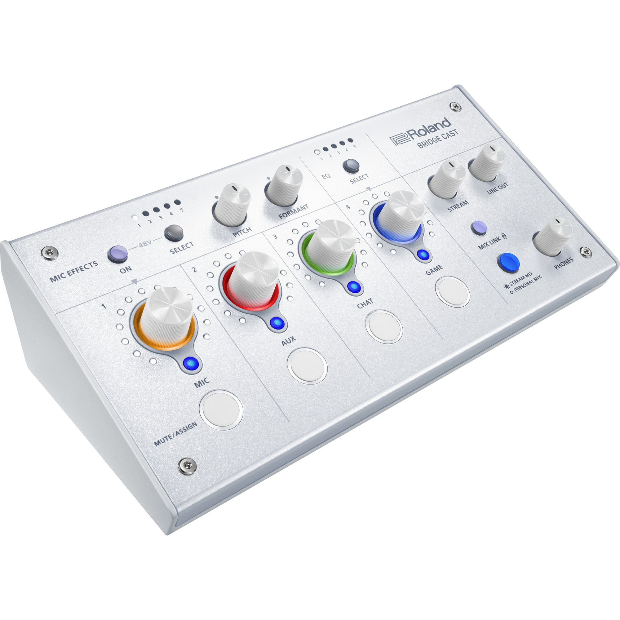 Roland Bridge Cast Ice White gaming audio mixer