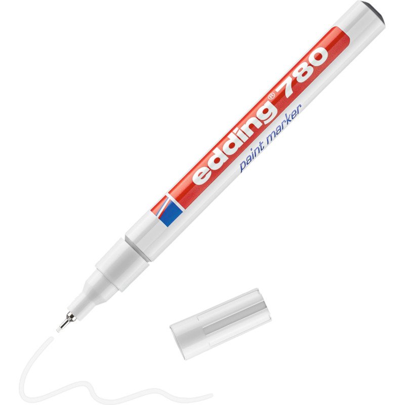 Marqueur permanent Edding 780 peinture pointe ogive fine 0,8 mm