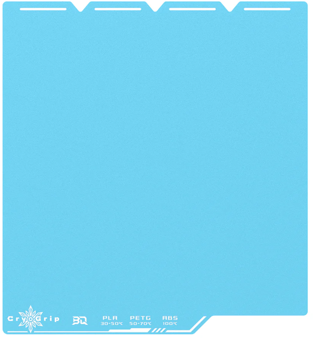 BIQU  Build Plate CryoGrip Pro Frostbite – Blue, 270 x 270 mm    Haftung ohne Hitze