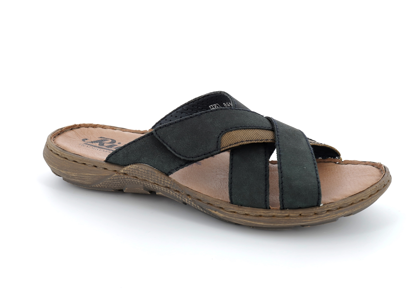 Rieker-22096 Cuir Marine