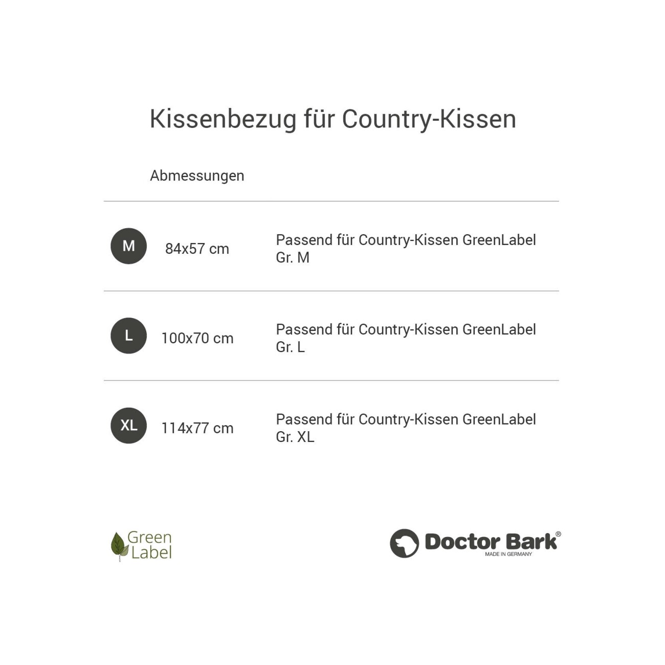 Doctor Bark Country-Kissen GreenLabel Cover königsblau M