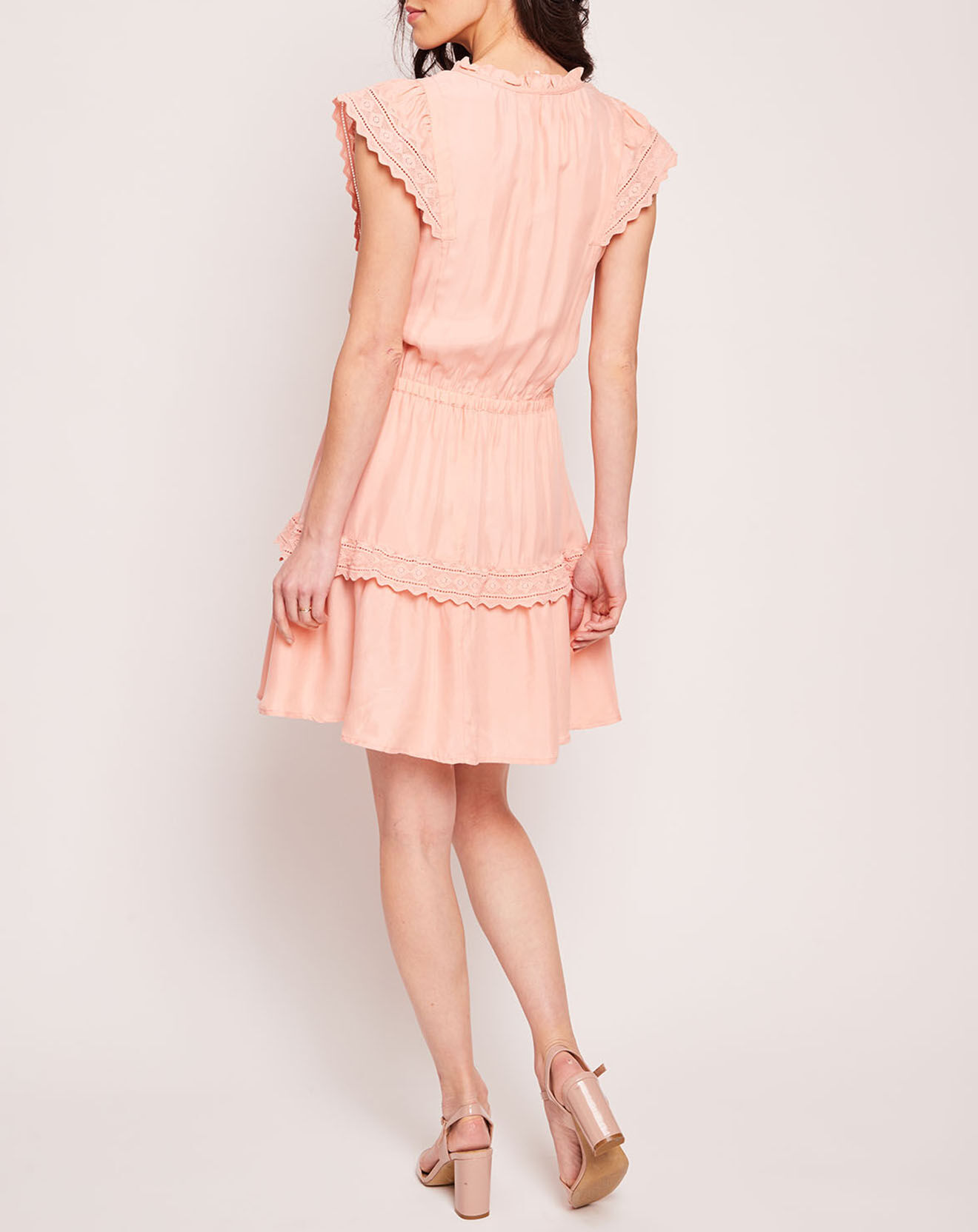 Karl Marc John Robe Romancia rose pâle