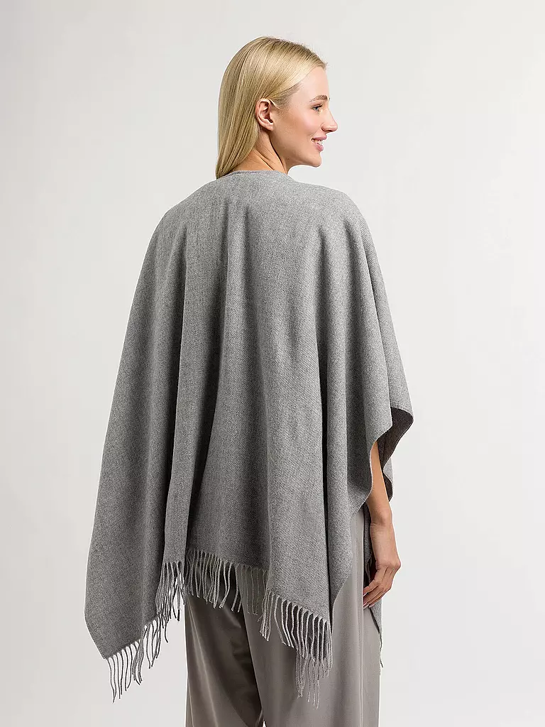 FRAAS Poncho - Cape RUANA grau