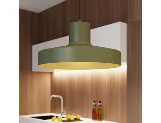 SOLLUX LIGHTING - Suspension Lampe suspendue bilo vert olive