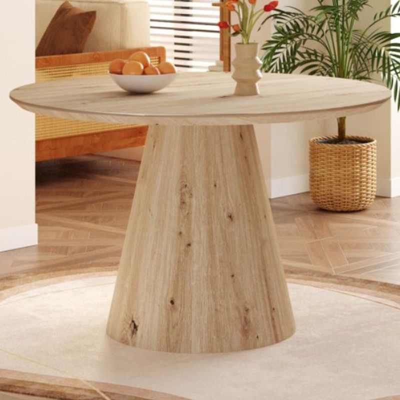 Tafel - Tigo - Rond - Oude Eik - MDF - Diameter 120 cm