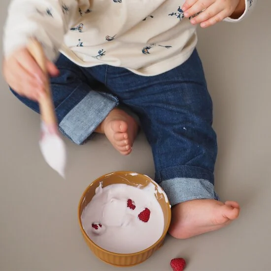Coffret Repas en Silicone   Rose / Sauge        de               Maïka