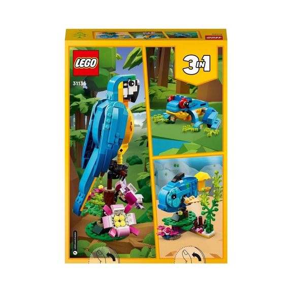 Le perroquet exotique Lego Creator 31136
