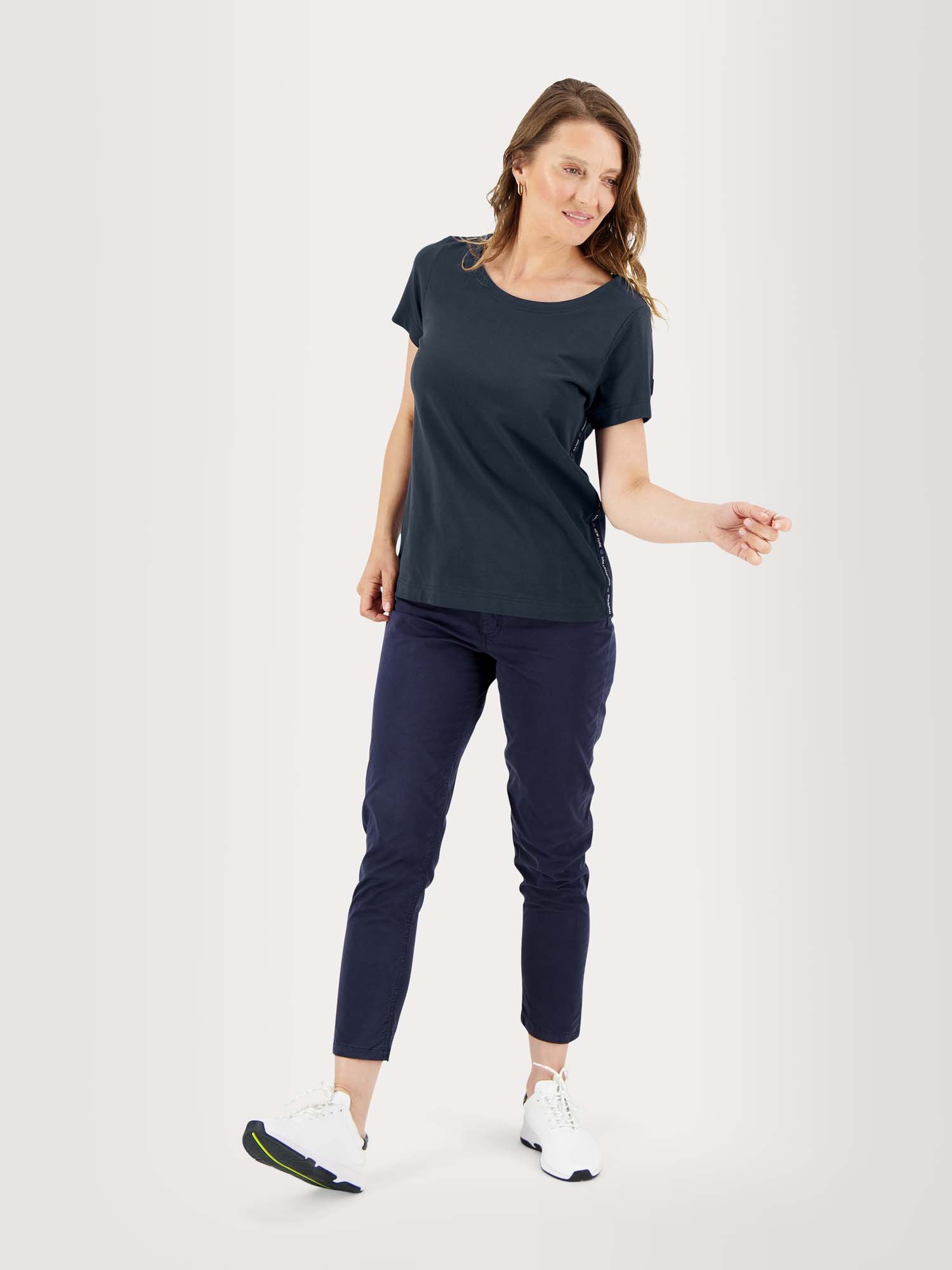Tee Shirt Femme Pratique Sportive Marine