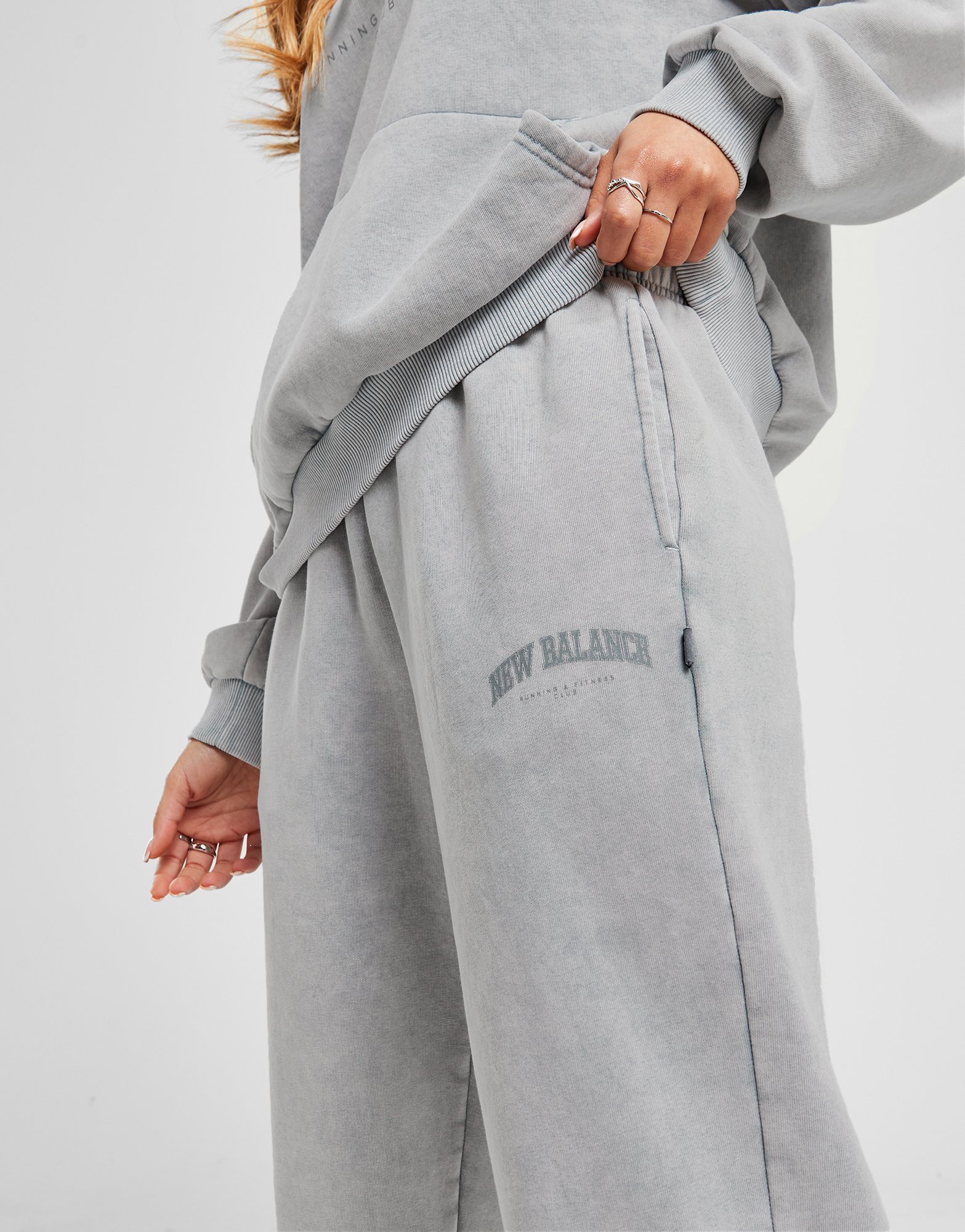 New Balance Pantalon de jogging Logo Washed Femme
