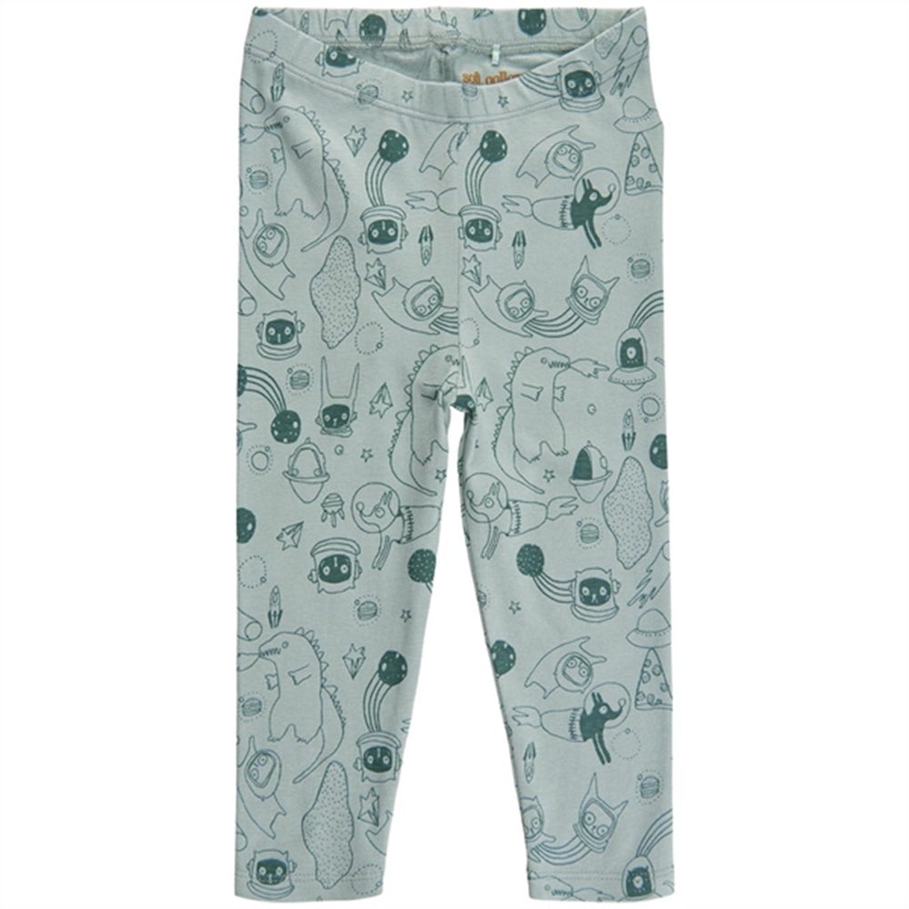 Baby Paula Space Leggings Blue Haze - Soft Gallery → Luksusbaby.dk