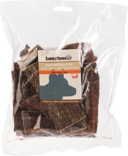 Beeztees hondensnack runderroodvlees plat 200 g