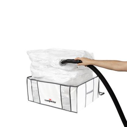 Pack couette 220x240   2 oreillers   housse de rangement sous vide Life taille XXL
