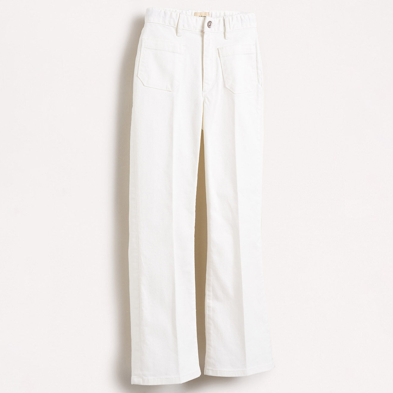 Bellerose Jean Pepy en Coton stretch jambes larges écru