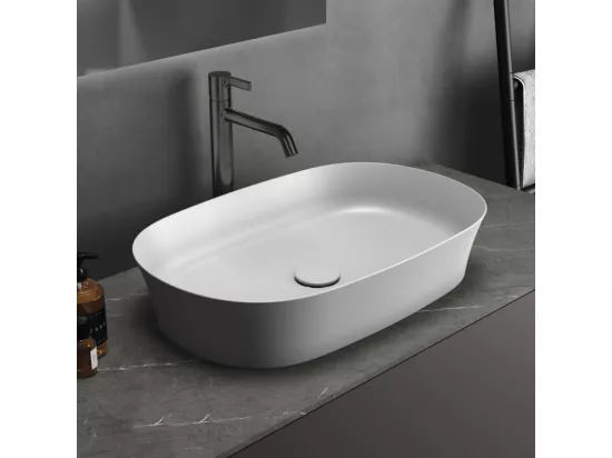 IDEAL STANDARD Lot de deux vasques ovales 60x38 cm Ipalyss sans bonde blanc