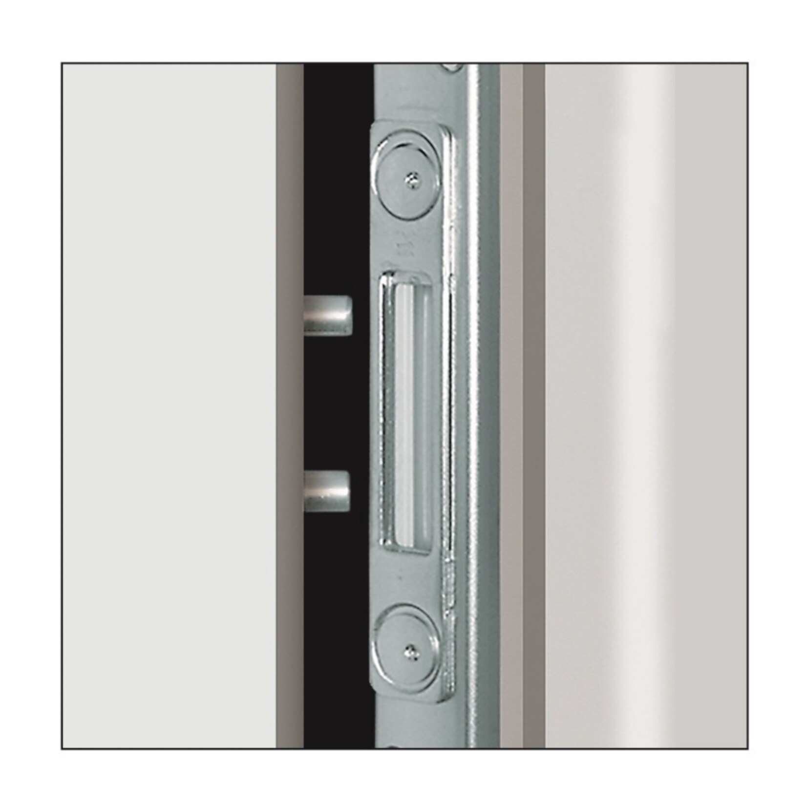 KM Meeth Sicherheits-Aluminium-Haustür Model A813 S4 DIN links, weiß