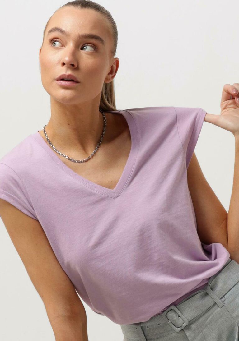 CC HEART lila cc heart t-shirt cc heart basic v-neck t-shirt
