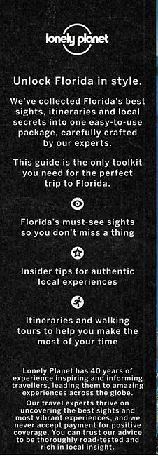 LONELY PLANET - BEST OF FLORIDA EN ANGLAIS