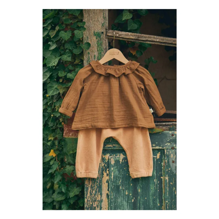 Poudre Organic Pantalon Cannelle Eponge | Rose pêche
