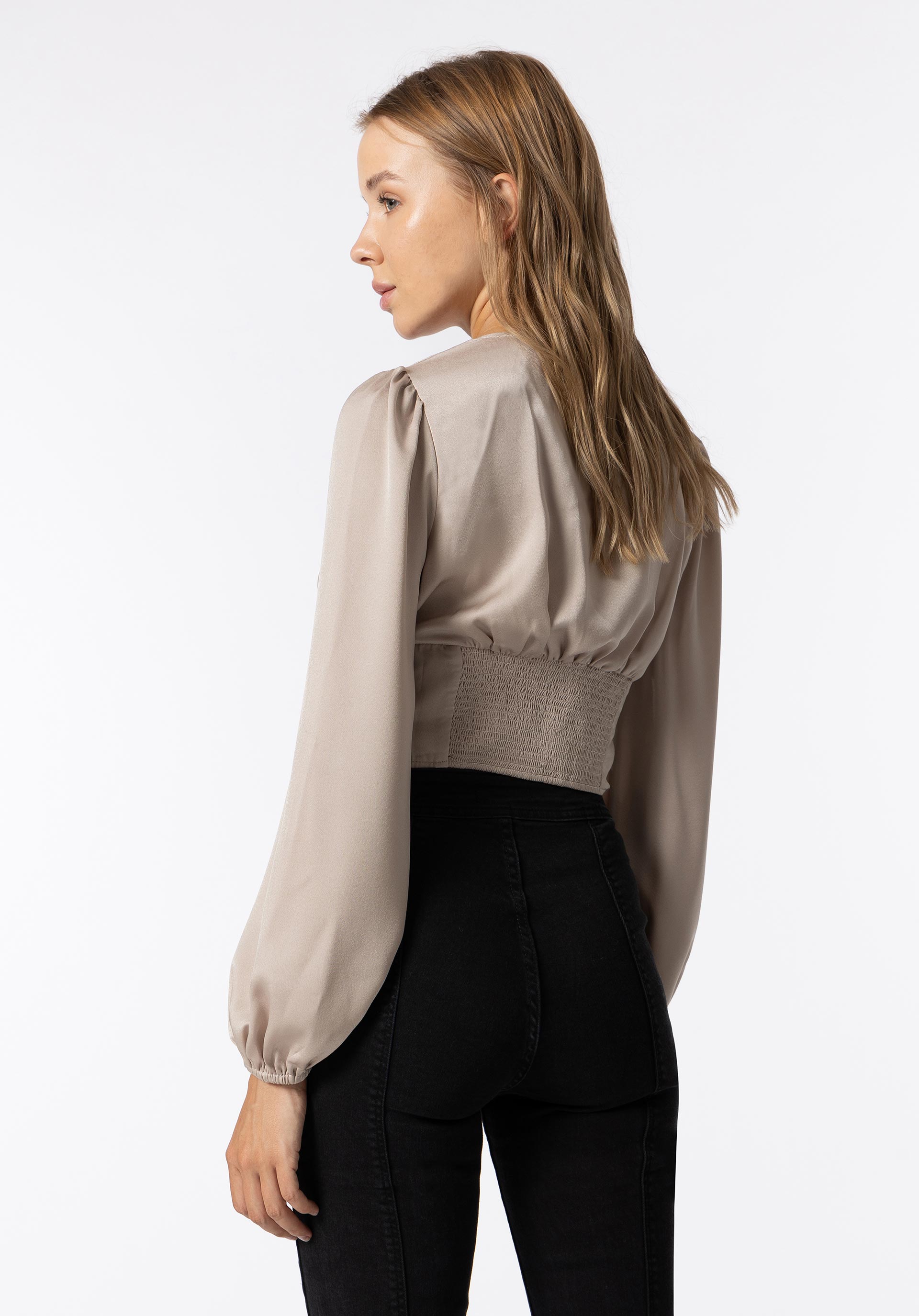 Blusa Acetinada
