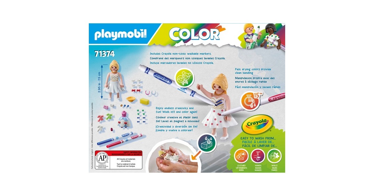 PLAYMOBILColor - Modieuze jurk Constructiespeelgoed  (71374)
