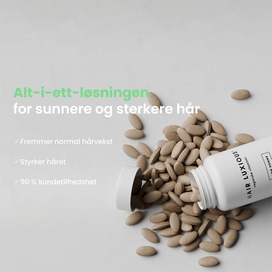 Hair Luxious vegansk kosttilskudd - for henne 60 stk
