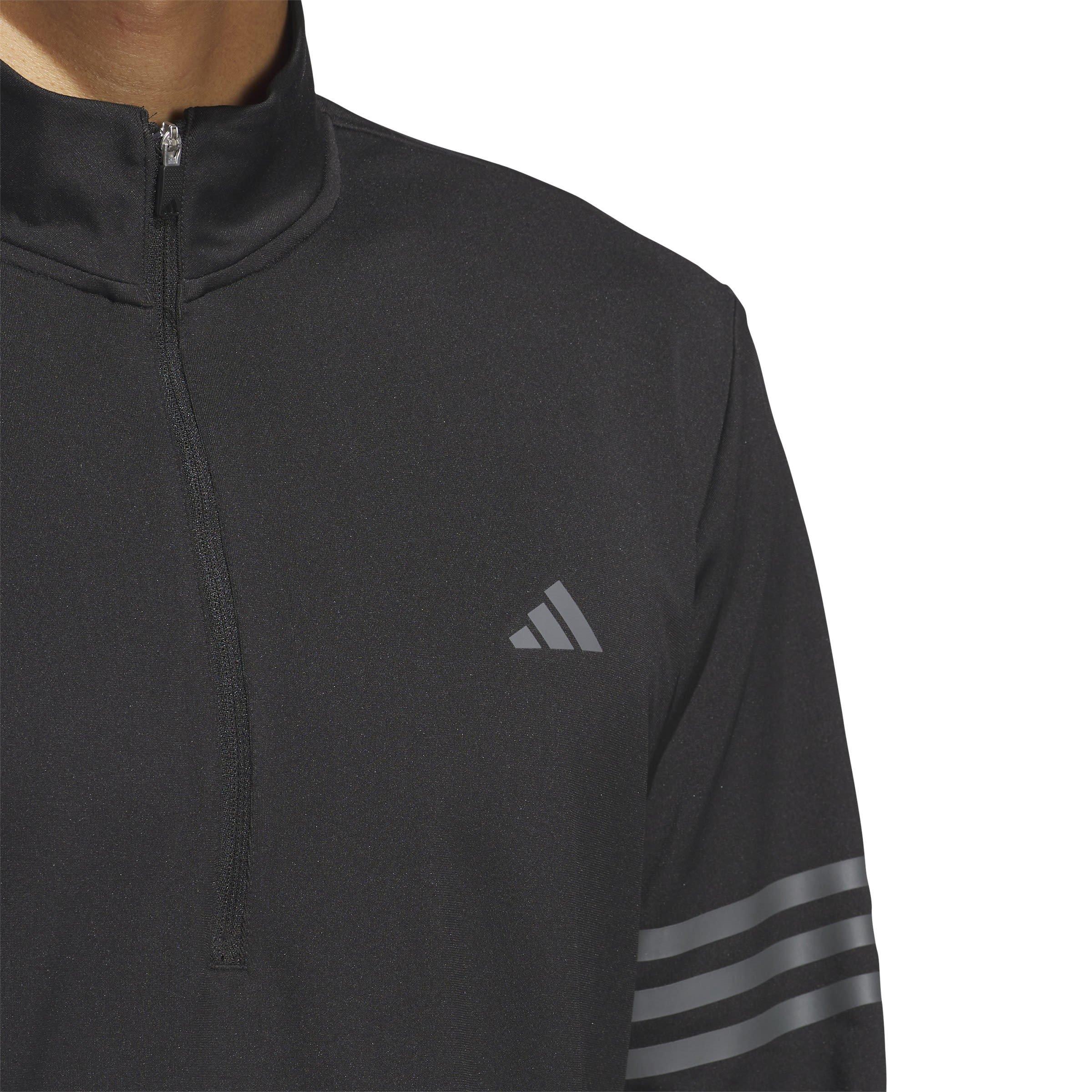 adidas 3 Stripe Zip Top Mens